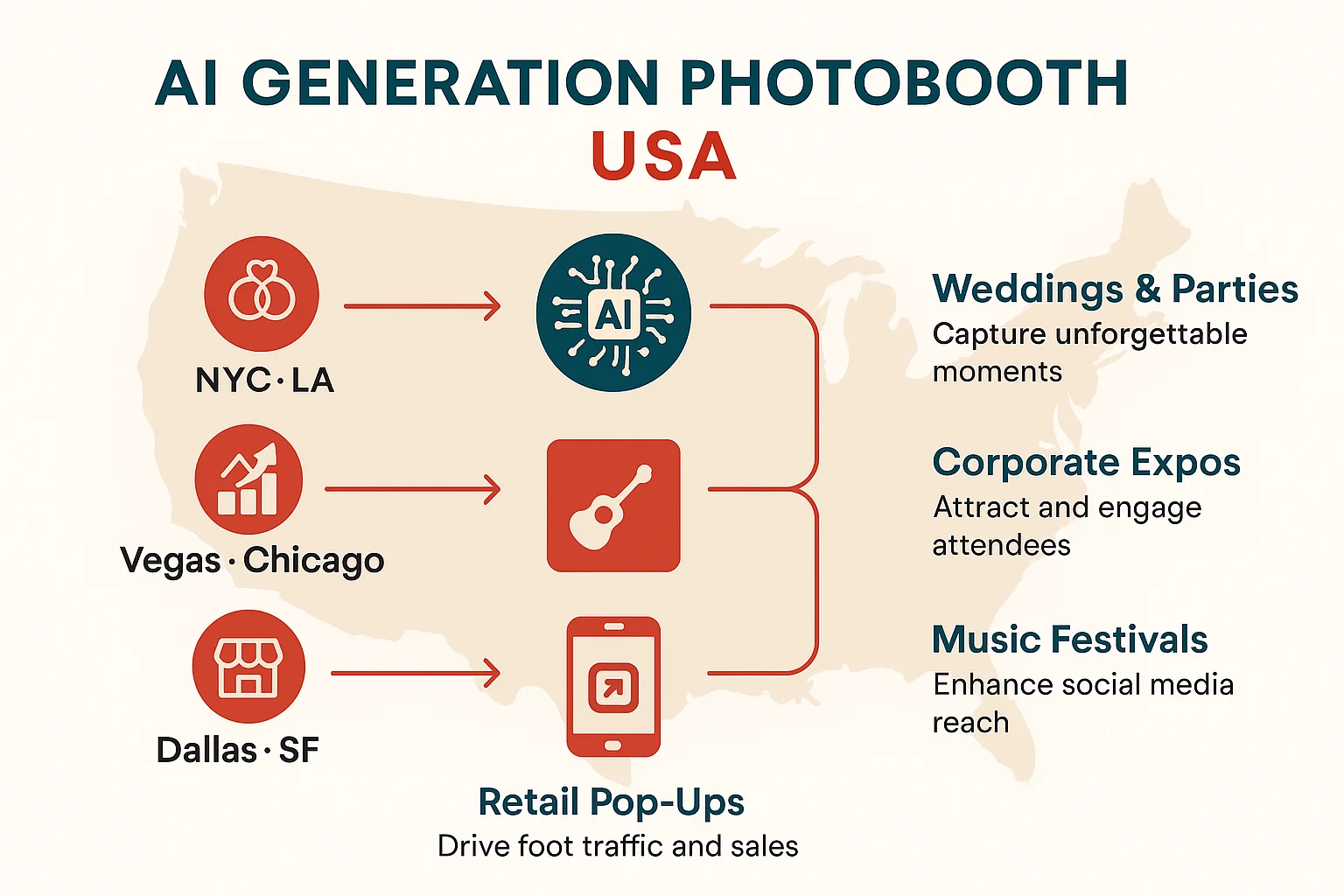 AI Generation Photobooth USA Event Use Cases - Euphoria XR