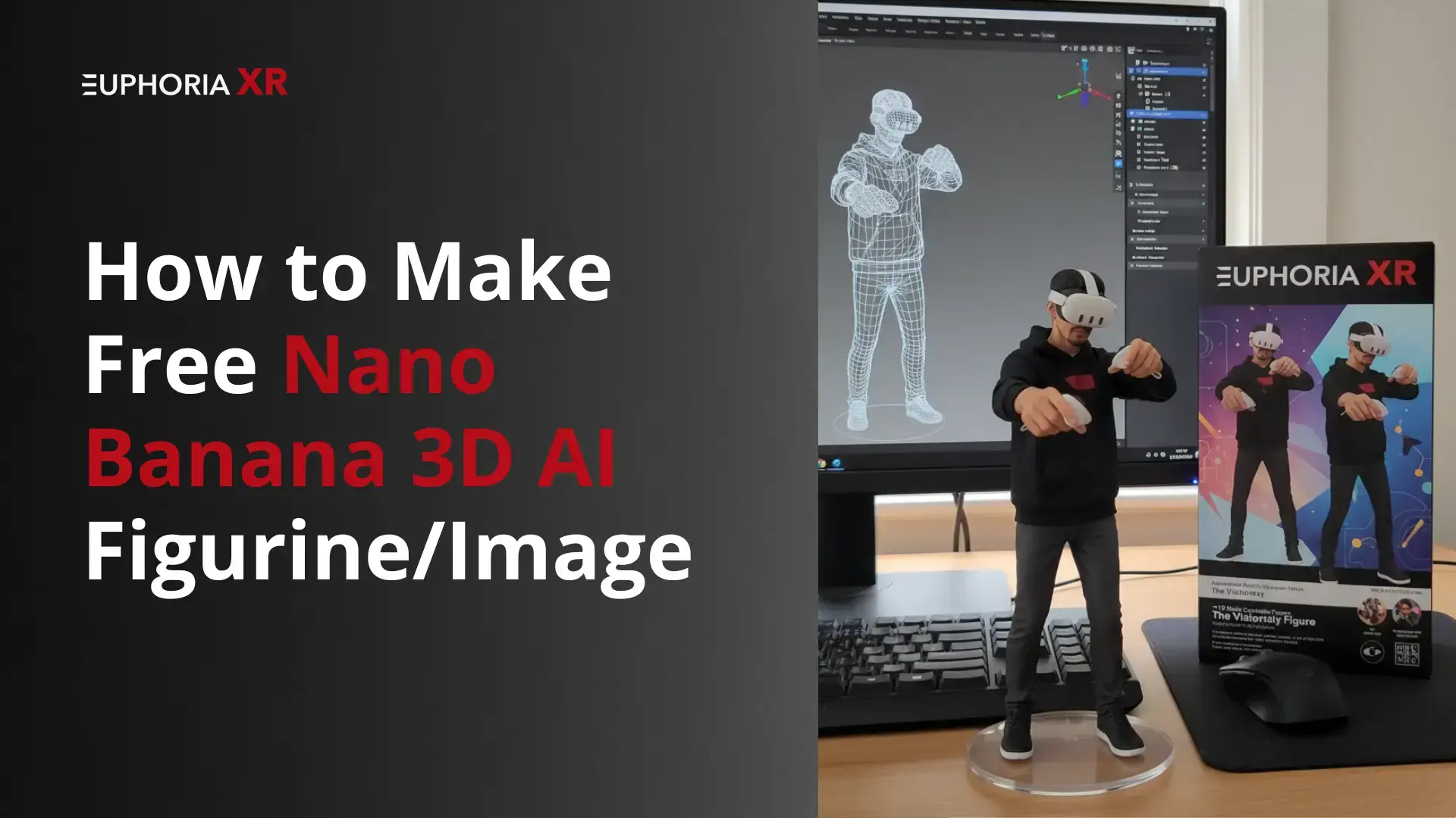 How to Make Free Nano Banana 3D AI Image - Euphoria XR