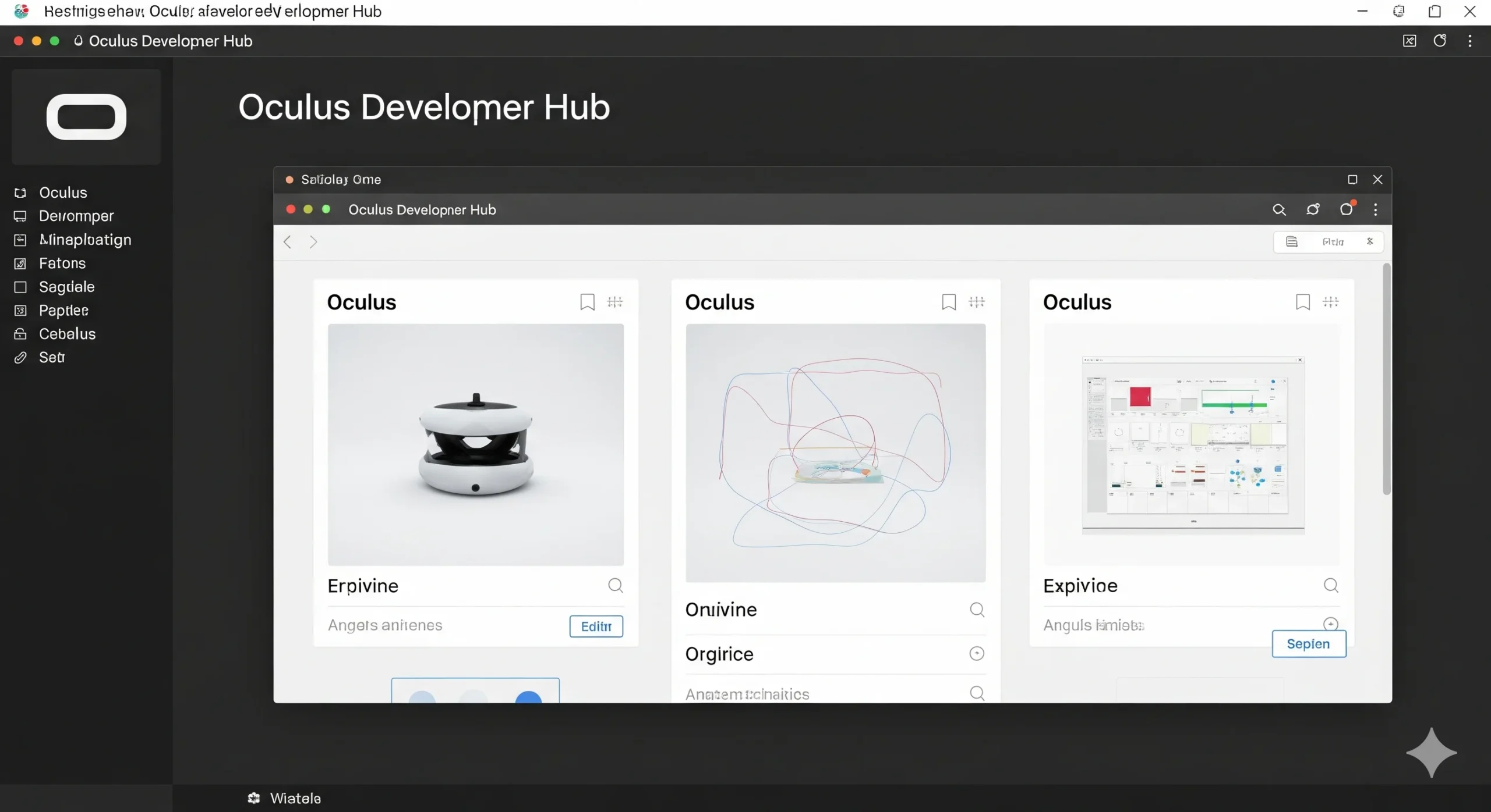 Oculus Developer Hub - Virtual Reality Software - Euphoria XR