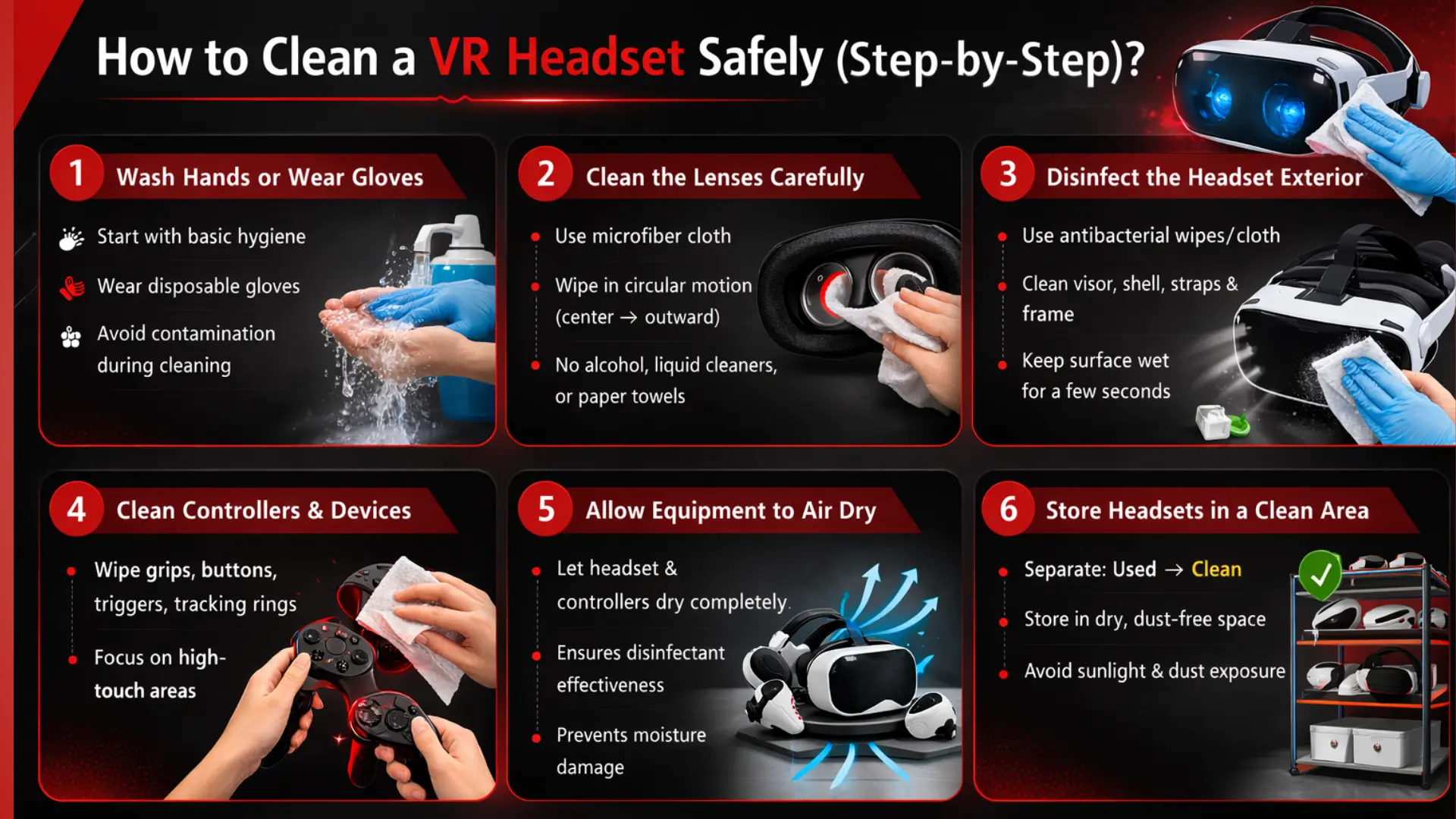 How to Clean a VR Headset Safely (Step-by-Step) - Euphoria XR