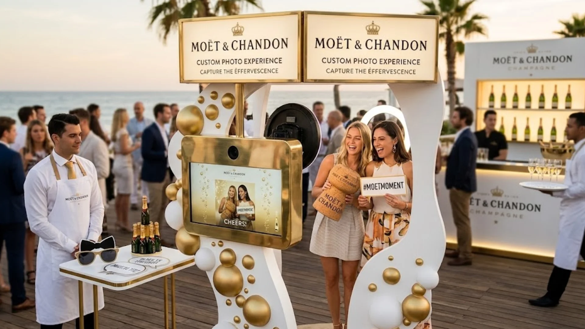 Moet and Chandon Custom Photo Booth - AR PhotoBooth Solution - Euphoria XR