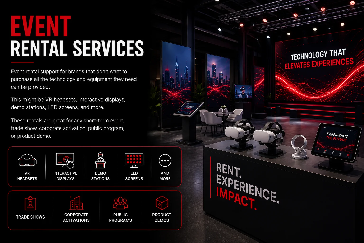 Top Experiential Agencies in Texas, USA 5 Event Rental Service-EuphoriaXR