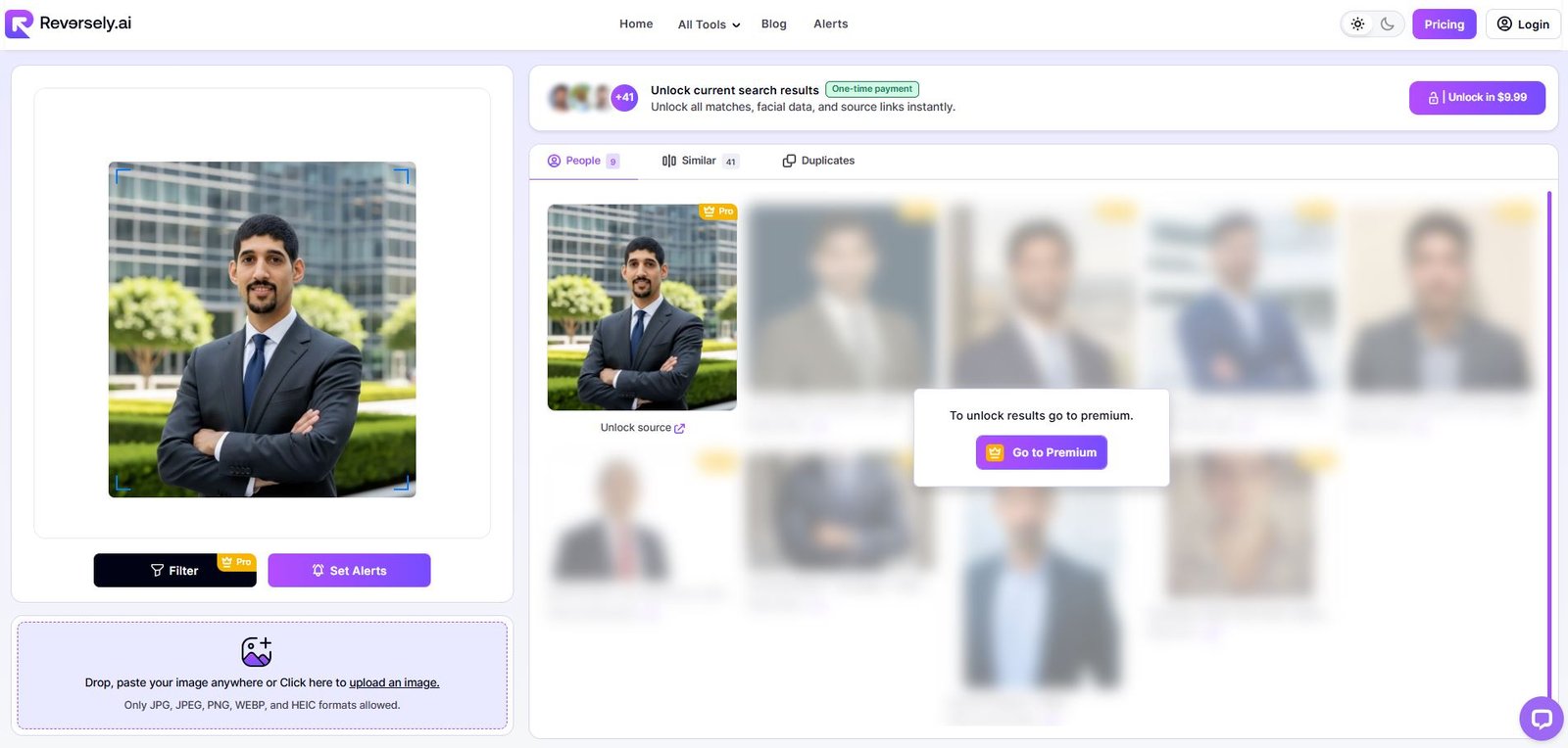 Reversely.ai Face Search -Instant AI Results for AI