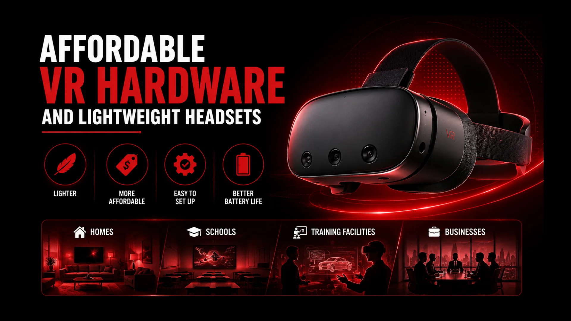 Top Virtual Reality Innovations That Will Dominate the Next 5 Years 2 Affordable Smart VR Hardware - VR Innovation & Trends - Euphoria XR