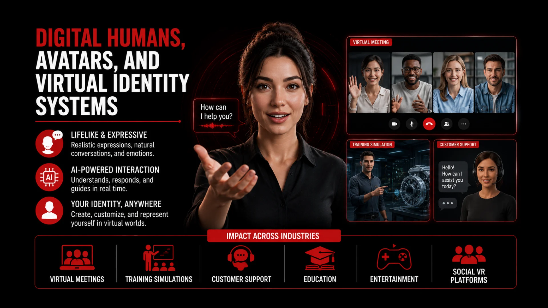 Digital Humans Avatars and Virtual Identity Systems - Euphoria XR