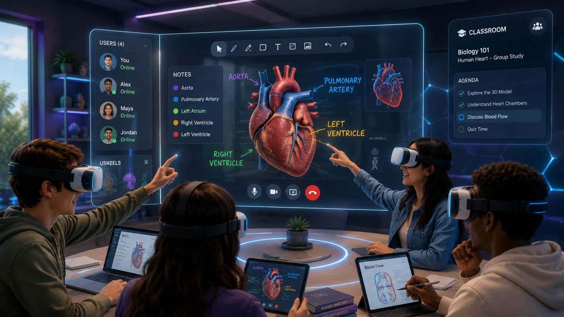 VR Multi-User Collaborative Learning - Euphoria XR