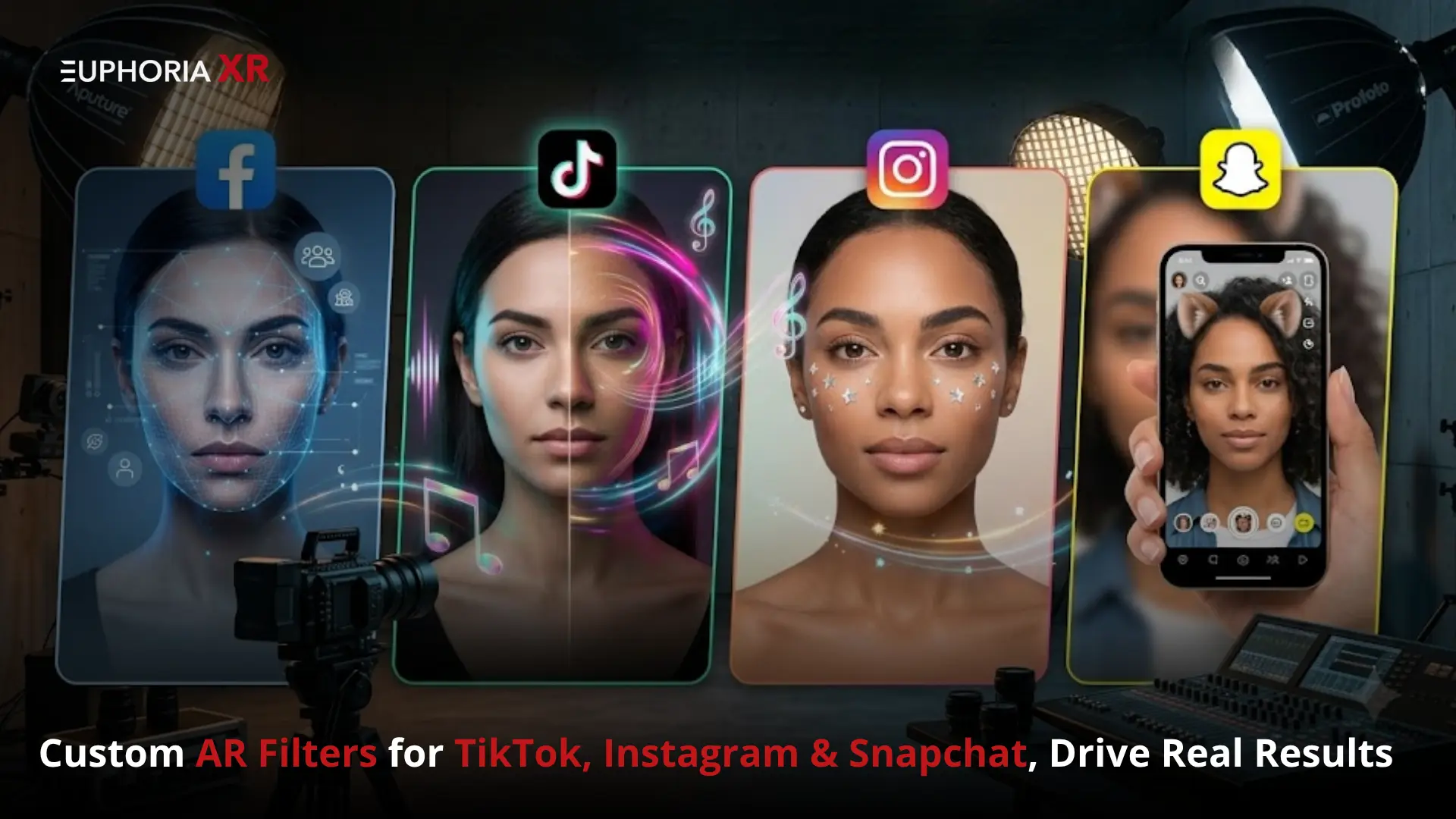 Custom AR Filters for TikTok, Instagram & Snapchat, Drive Real Results