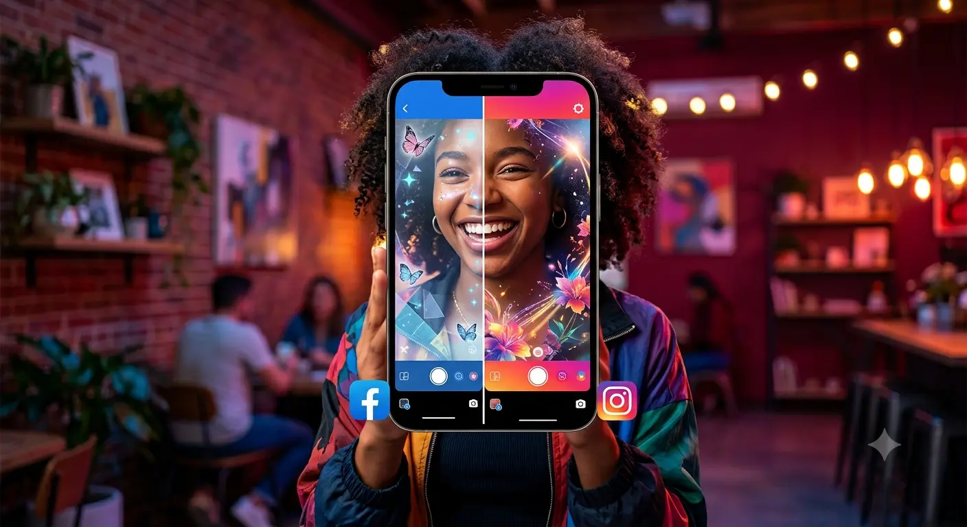 Custom AR Filters for TikTok, Instagram & Snapchat, Drive Real Results 1 FB&Insta Augmented Reality AR Filter - Euphoria XR