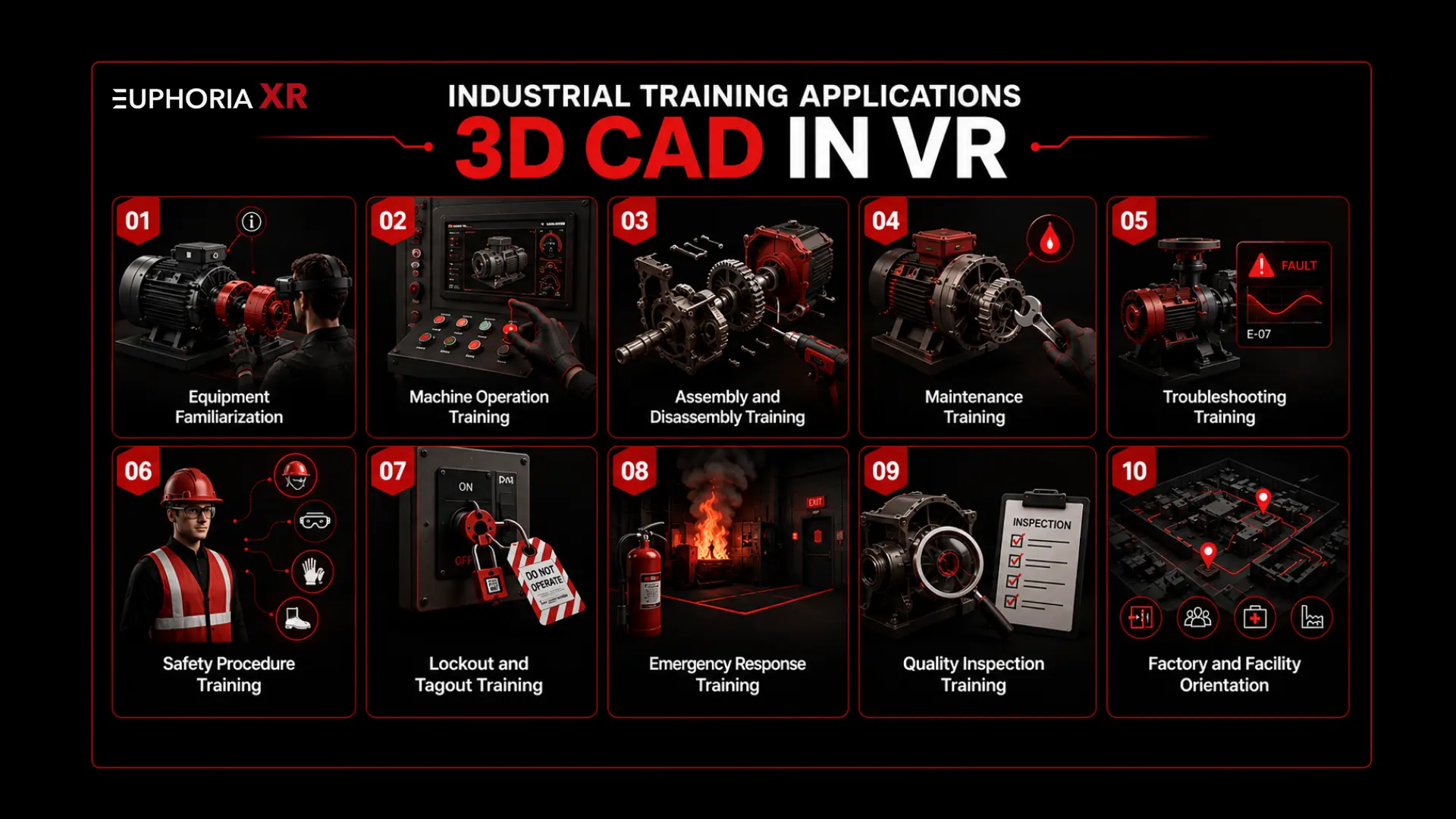 Euphoria XR Sets a New Standard for Industrial Training with Advanced 3D CAD in VR 2 Industrial Training Applications for 3D CAD in VR - Euphoria XR