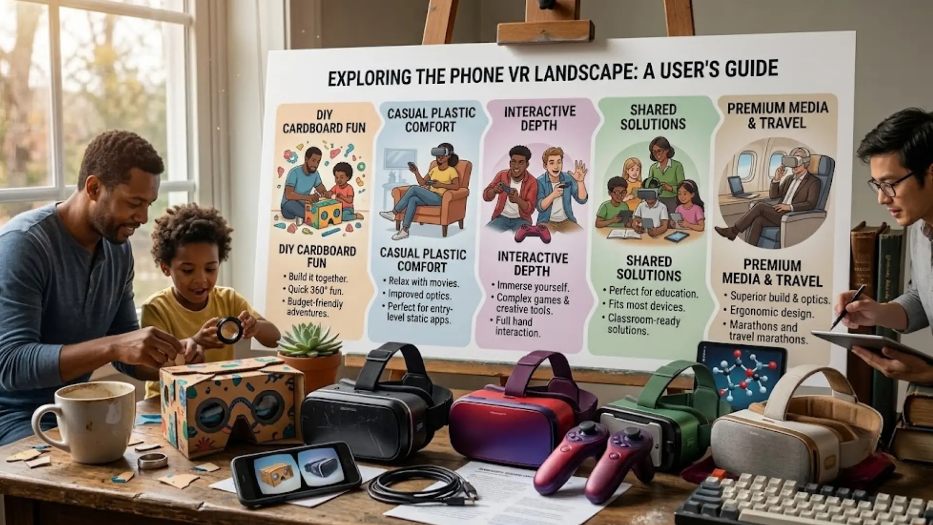 VR Headset for Phone: Android Vs Apple 2 Types of Virtual Reality (VR) Headsets for Phones - EuphoriaXR