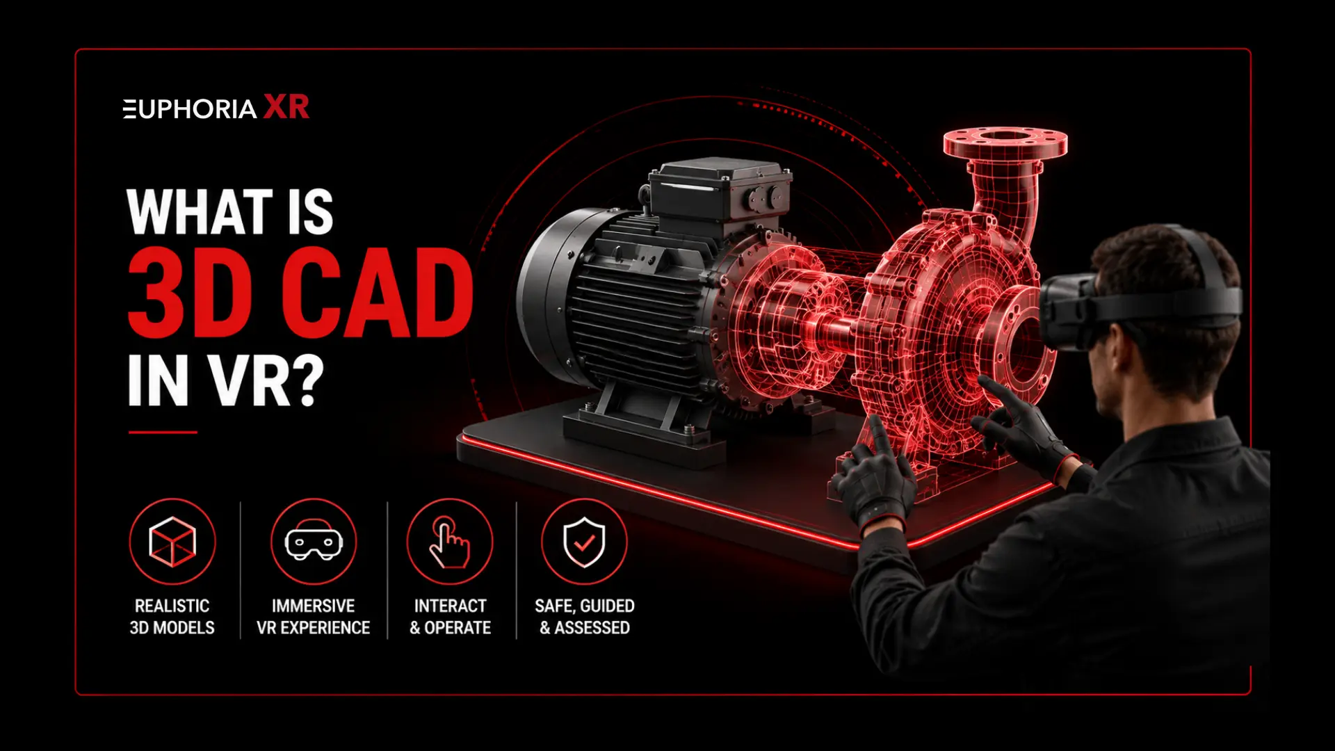 Euphoria XR Sets a New Standard for Industrial Training with Advanced 3D CAD in VR 1 What Is 3D CAD in Virtual Reality (VR) - Euphoria XR