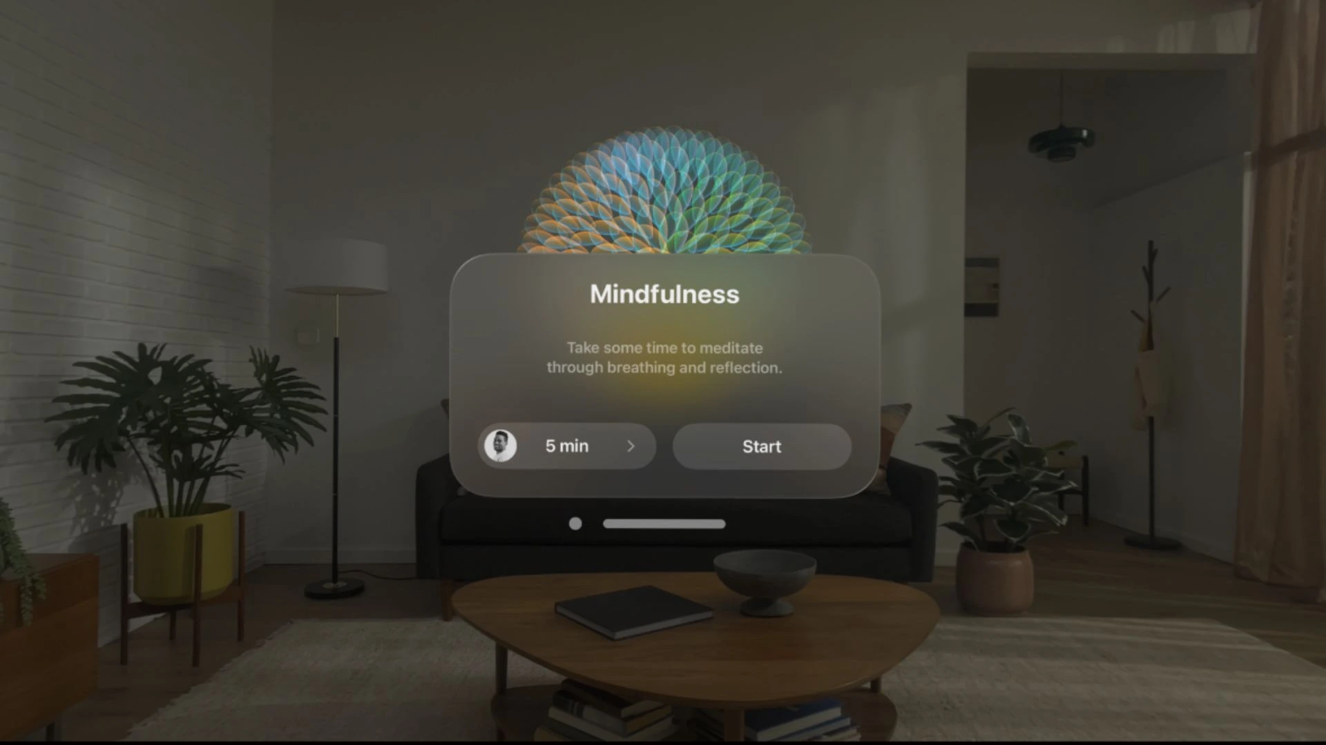 10 Real-World Examples of Spatial Computing 3 Apple Vision Pro Mindfulness Immersive Wellness - Spatial Computing Real Examples -EuphoriaXR