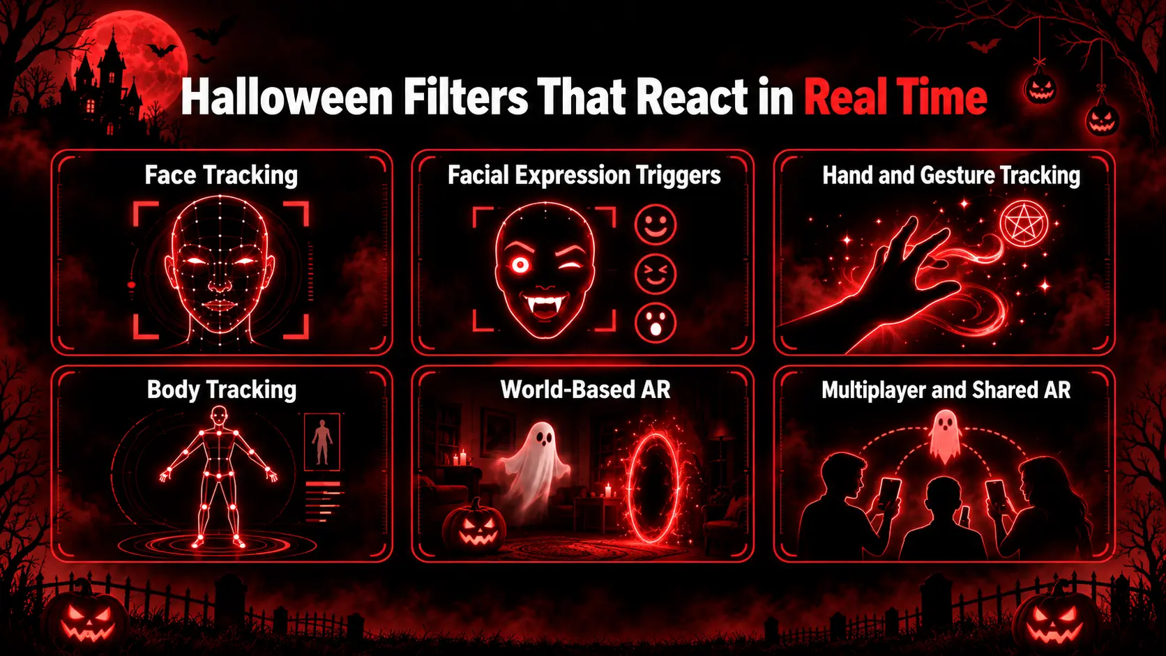 Halloween Filter Ideas 2026: Creative AR Filters & Experiences 5 Real Time Halloween Filters Effect & Ideas -EuphoriaXR